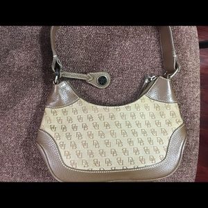 Dooney & Bourke small brown hobo handbag